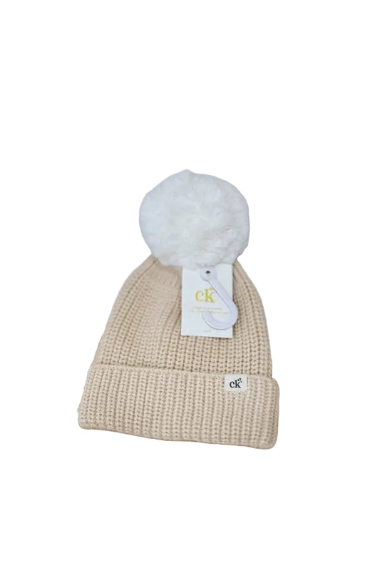 Baby Knit Beanie - Sand