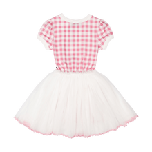 Load image into Gallery viewer, Pink Gingham Santa Circus Dress
