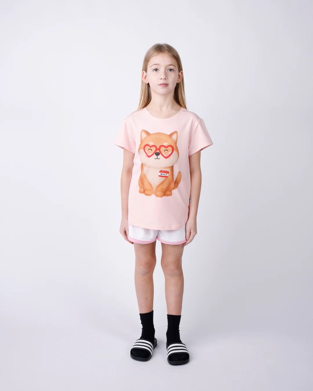 Minti Hello Shiba Tee - Pink
