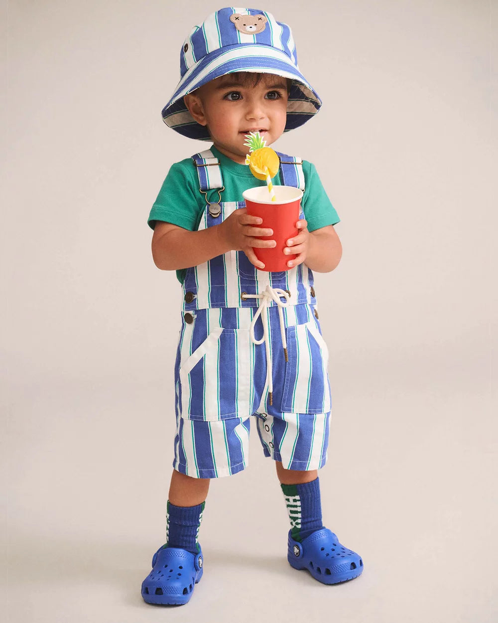 Tropical Stripe Shortall
