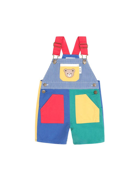 Colour Block Pocket Shortall