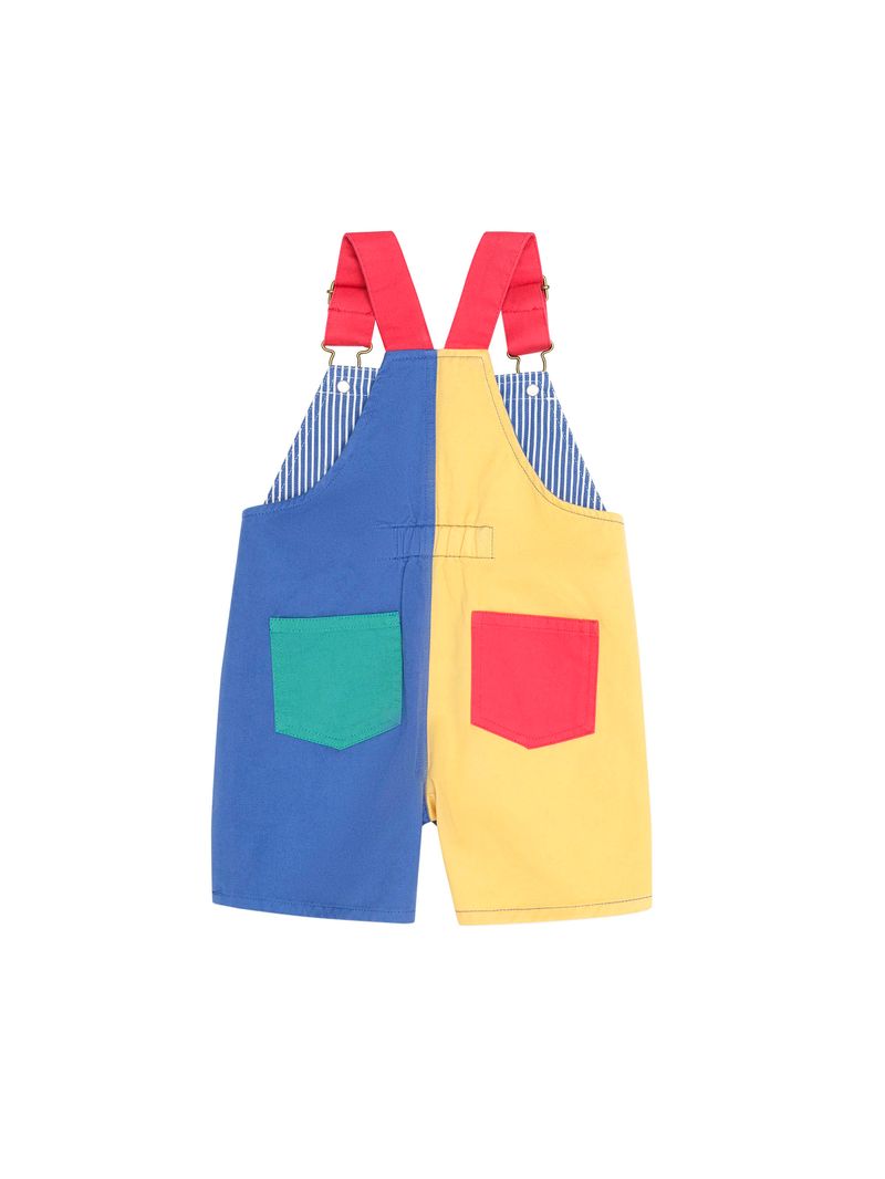 Colour Block Pocket Shortall