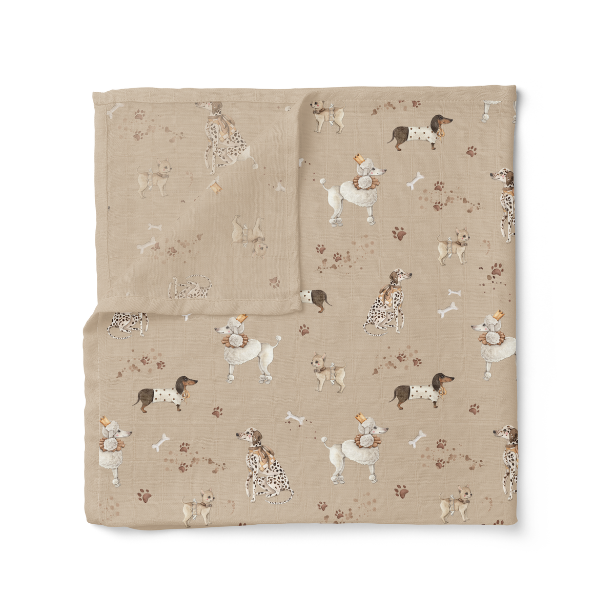 Organic Muslin Swaddle - Show Pups