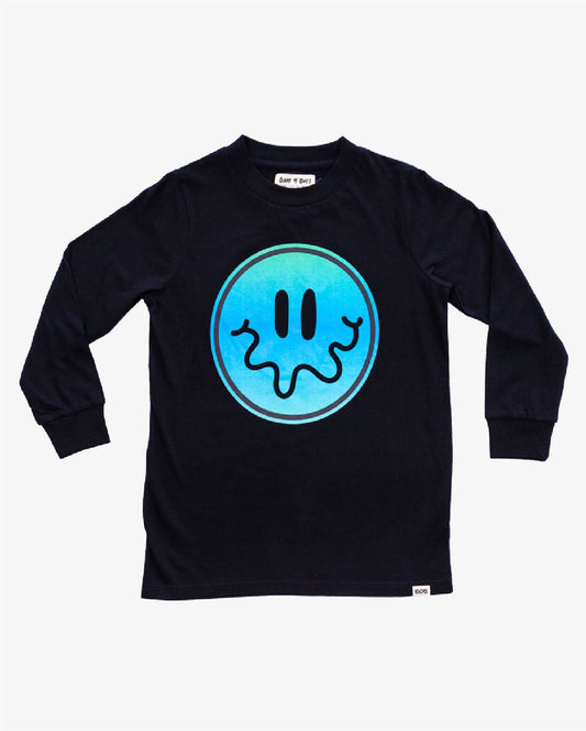 Black Gradient Smile Tee