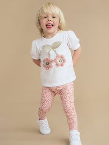 Smile Floral Puff T-Shirt