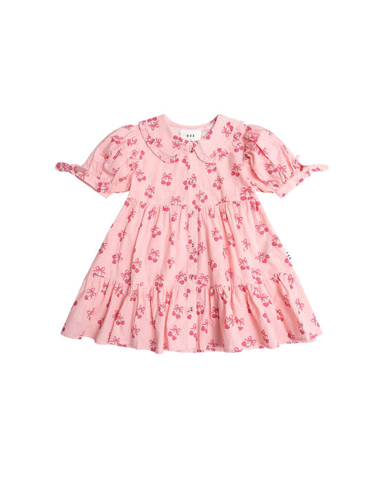 Cherry Pie Tiered Smock Dress