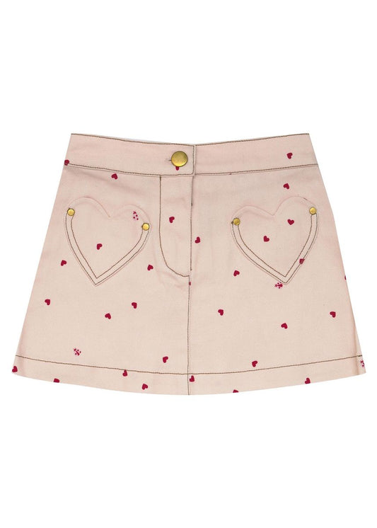 Stella Skirt - Piggy Pink Love Bug