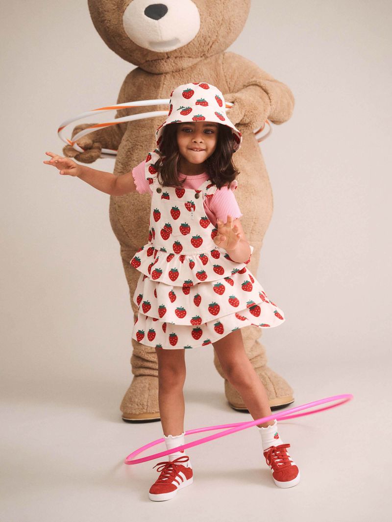 Strawberry Tiered Pinafore