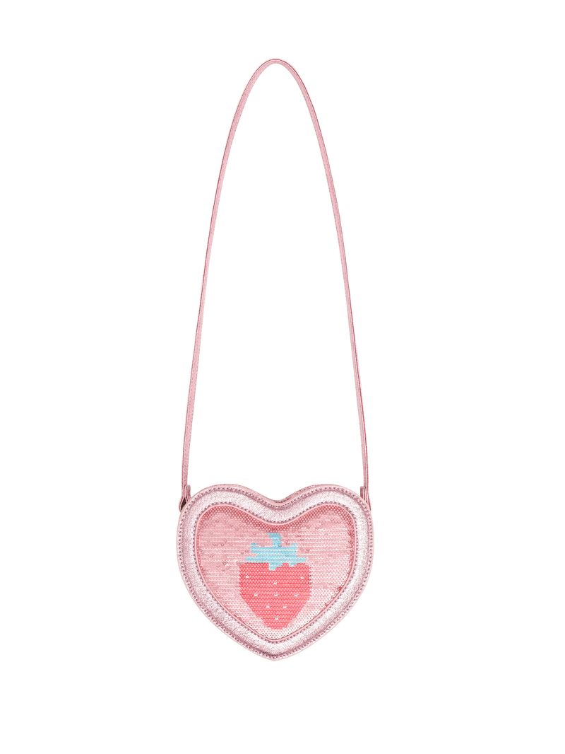 Strawberry Sequin Heart Bag