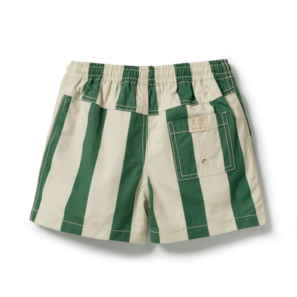 Lagoon Stripe Swim Board Short
