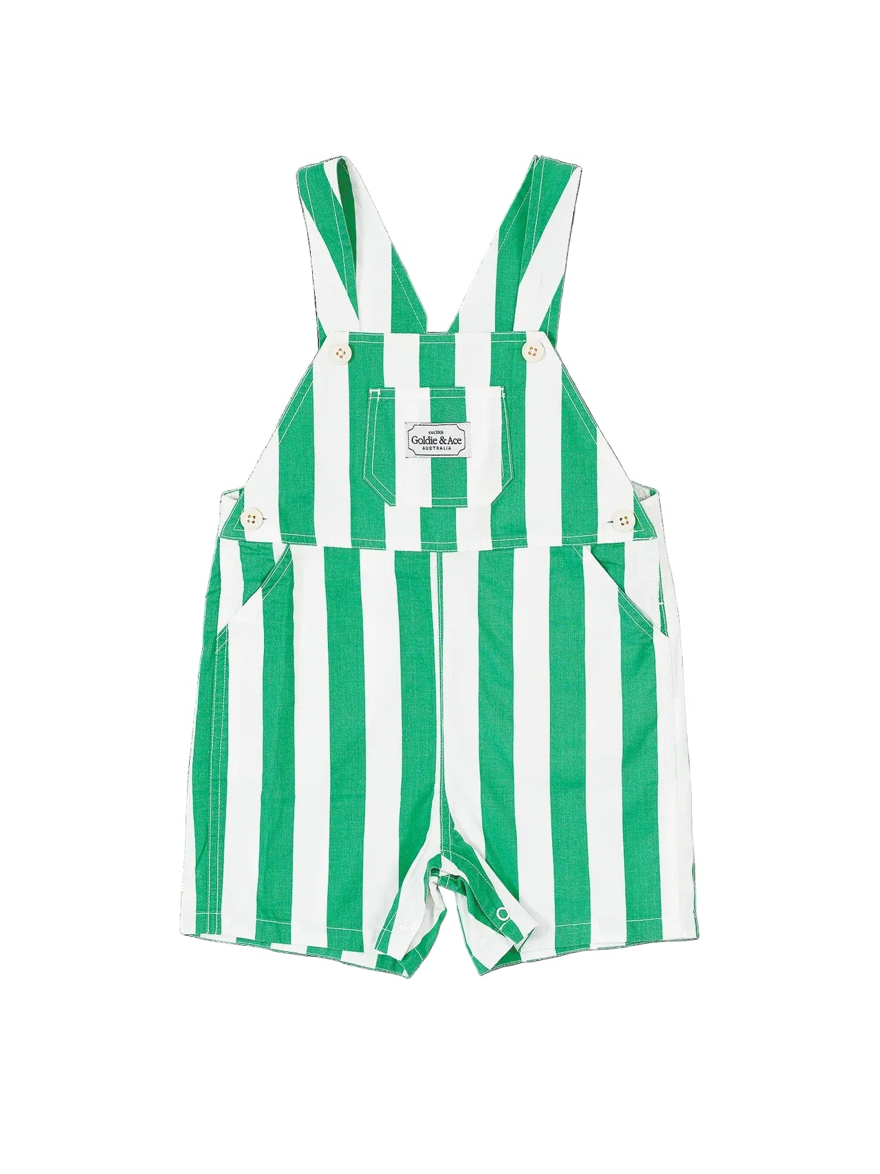 Happy Stripe Button Burton Overall