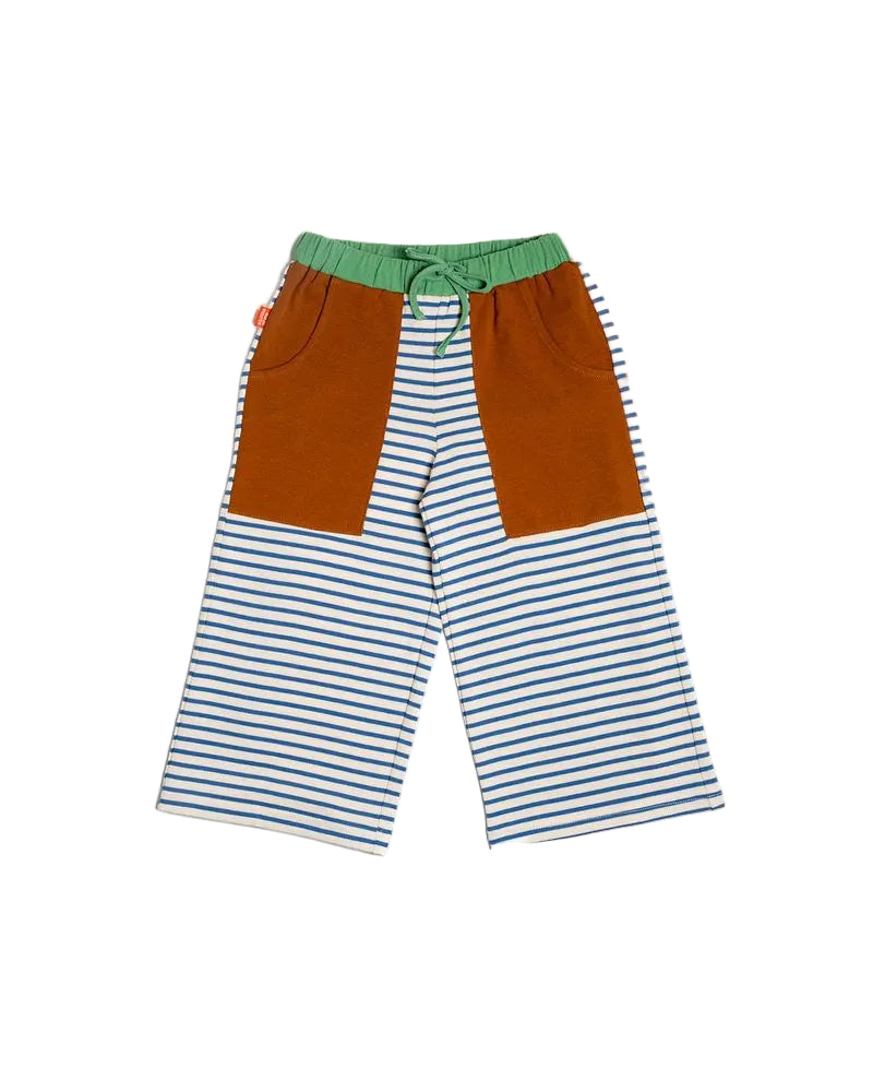 Wide Leg Pants - Stripes