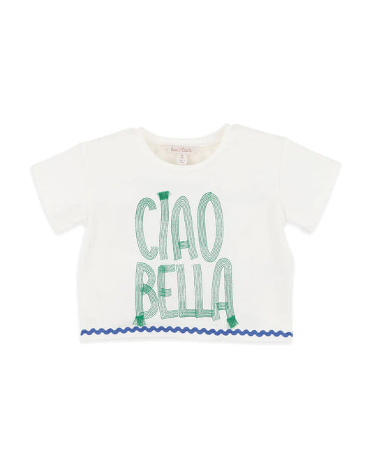 Summer Vacay Ciao Bella Embroidered Tee