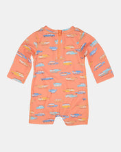 Load image into Gallery viewer, Swim Baby Onesie L/S Classic - Surfs Up
