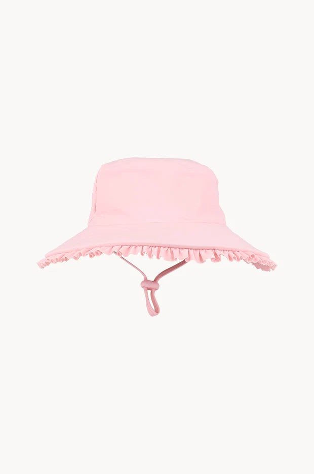 Girls Pink Swim Sunhat