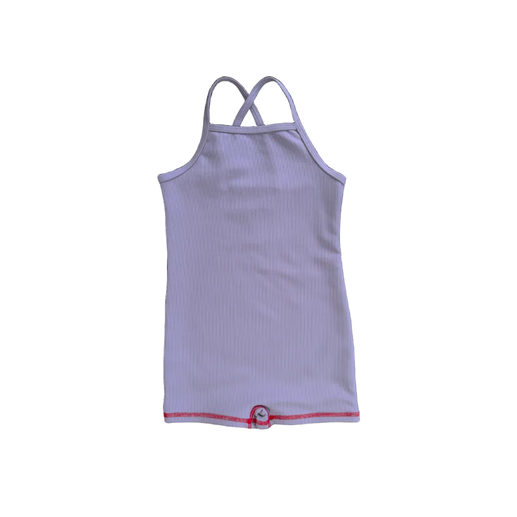 Ribbed Swim Suit - Mauve