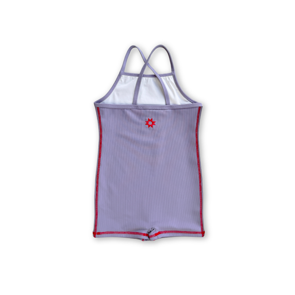 Ribbed Swim Suit - Mauve