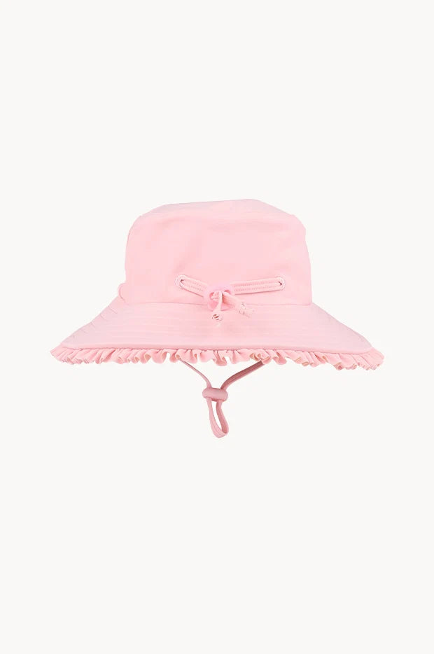 Girls Pink Swim Sunhat