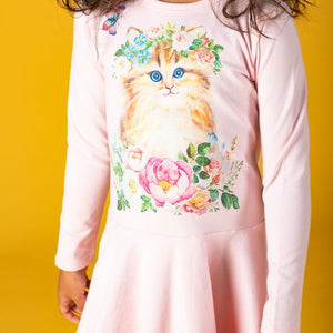 Kitty Kat Drop Waist Dress