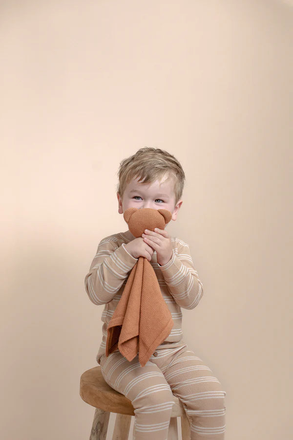 Organic Knit Cuddle Blanket - Teddy