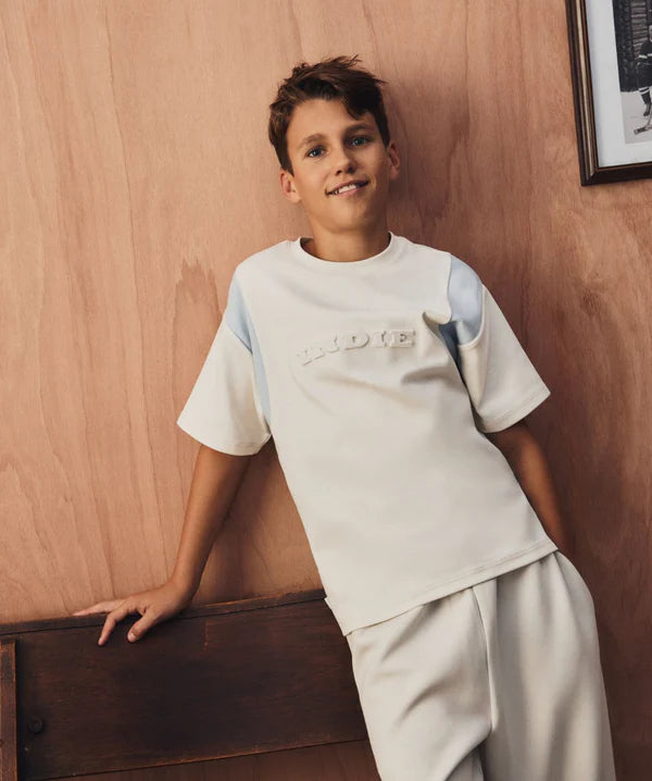 The Pier Embossed Tee - Cream