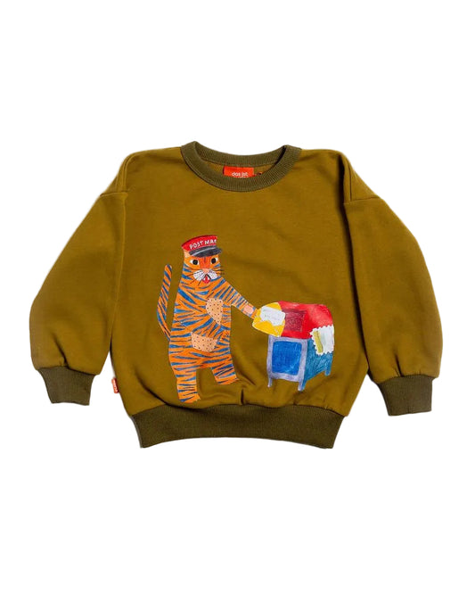 French Terry Pullover - Tiger the Postie