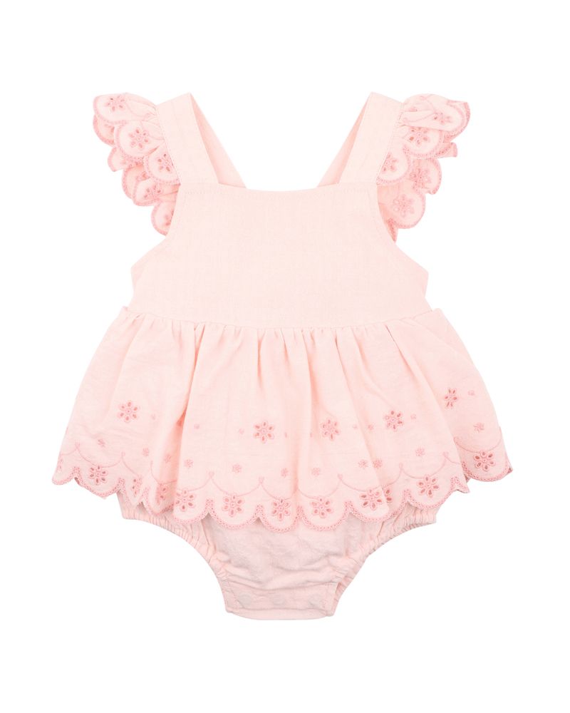 Tillie Broidery Overlay Dress