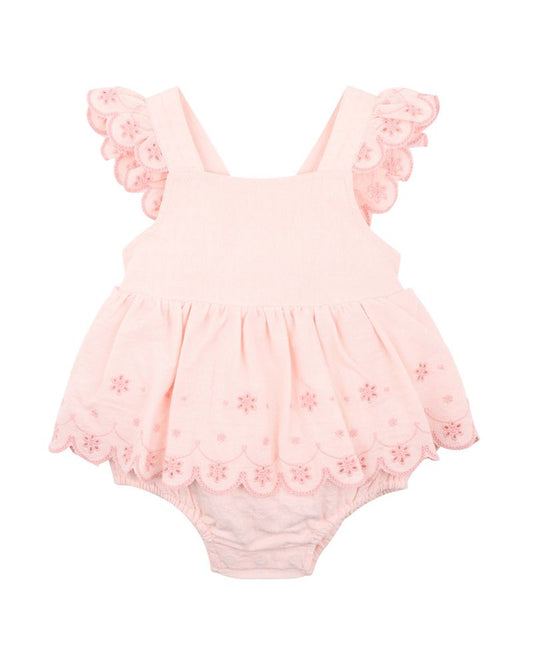Tillie Broidery Overlay Dress