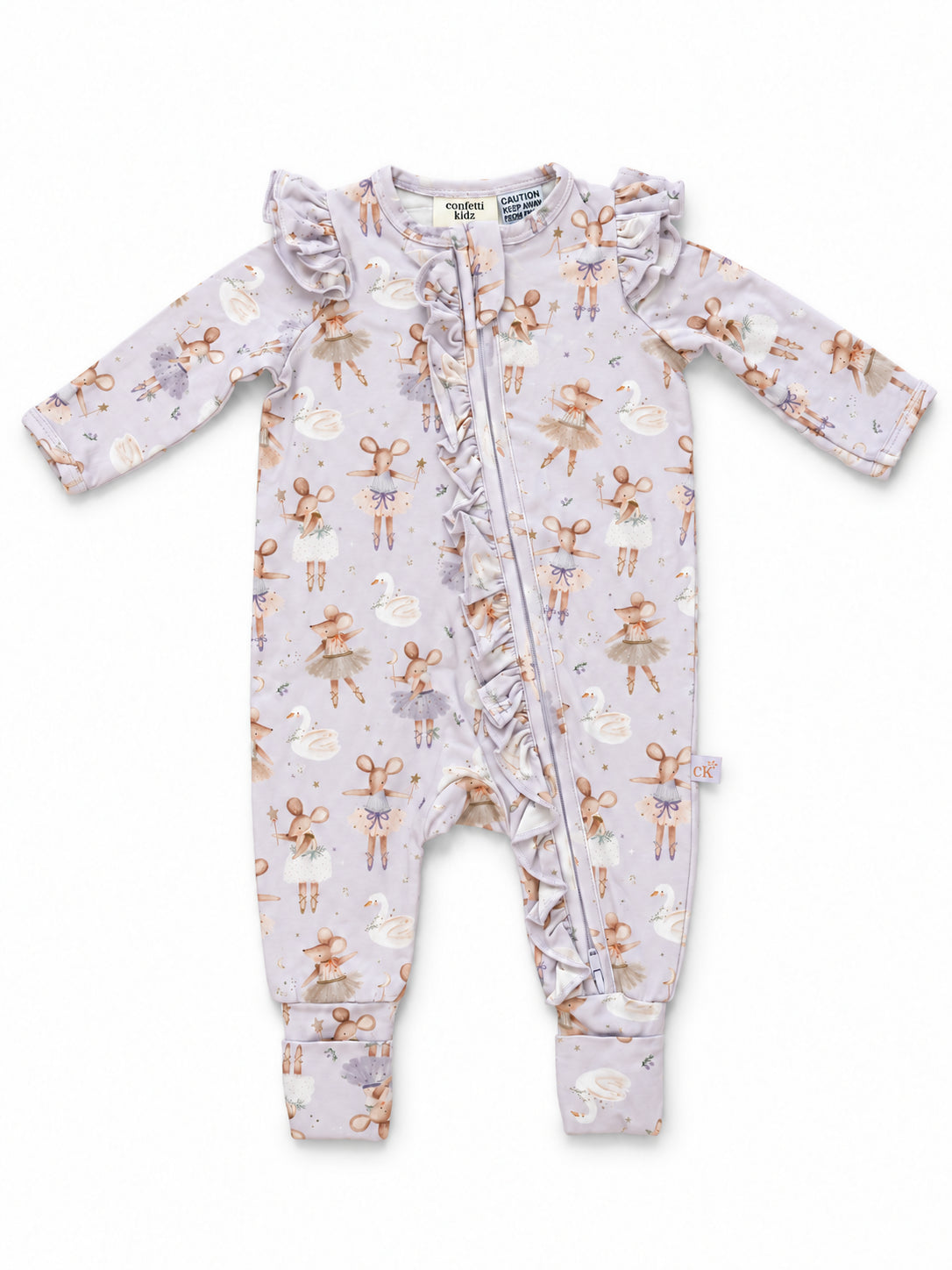 Bamboo Zipsuit - Tiny Dancer