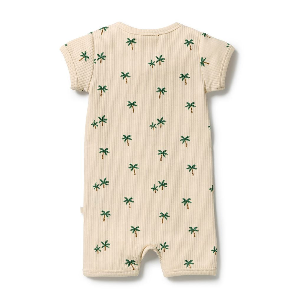 Tiny Palm Organic Boyleg Zipsuit