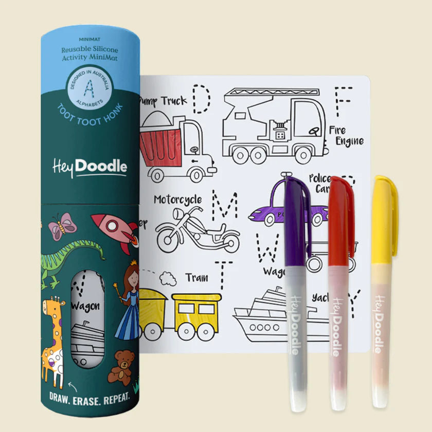 Reusable Mini Mat - Toot Toot Honk