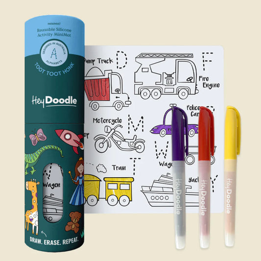Reusable Mini Mat - Toot Toot Honk