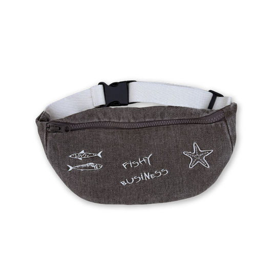 Fishy Business Treasure Bag - Ash