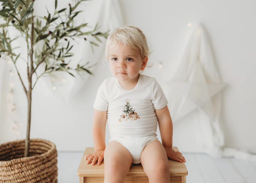 Eggnog Bodysuit - Glistening Tree
