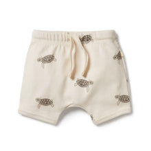 Load image into Gallery viewer, Tiny Turtle Organic Tie Front Shorts
