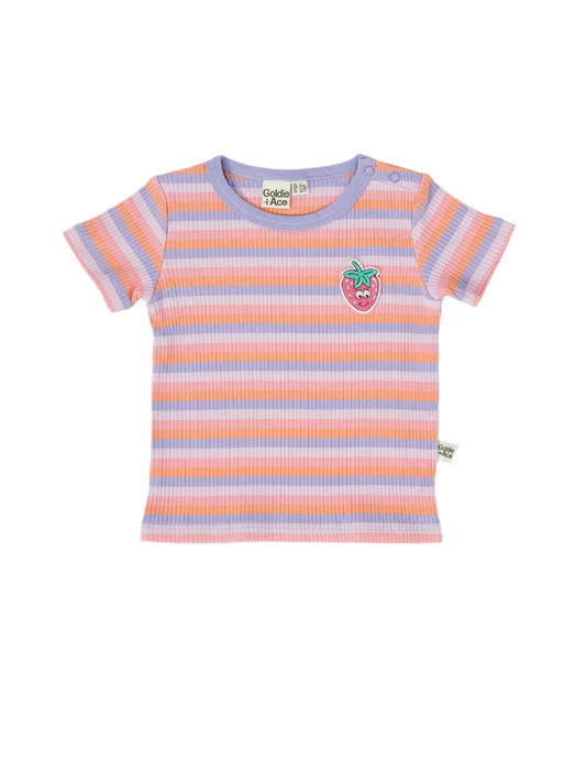 Tutti Frutti Stripe Rib T-Shirt