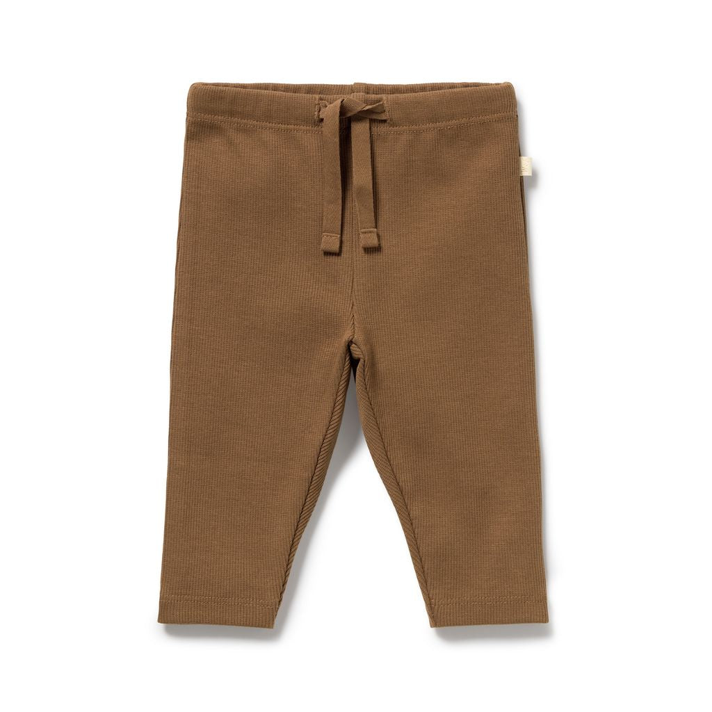 Nutmeg Organic Rib Legging