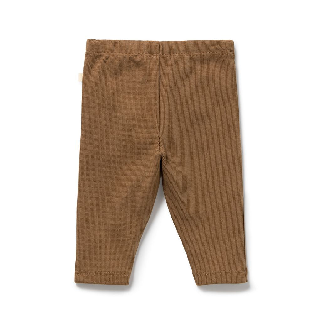 Nutmeg Organic Rib Legging
