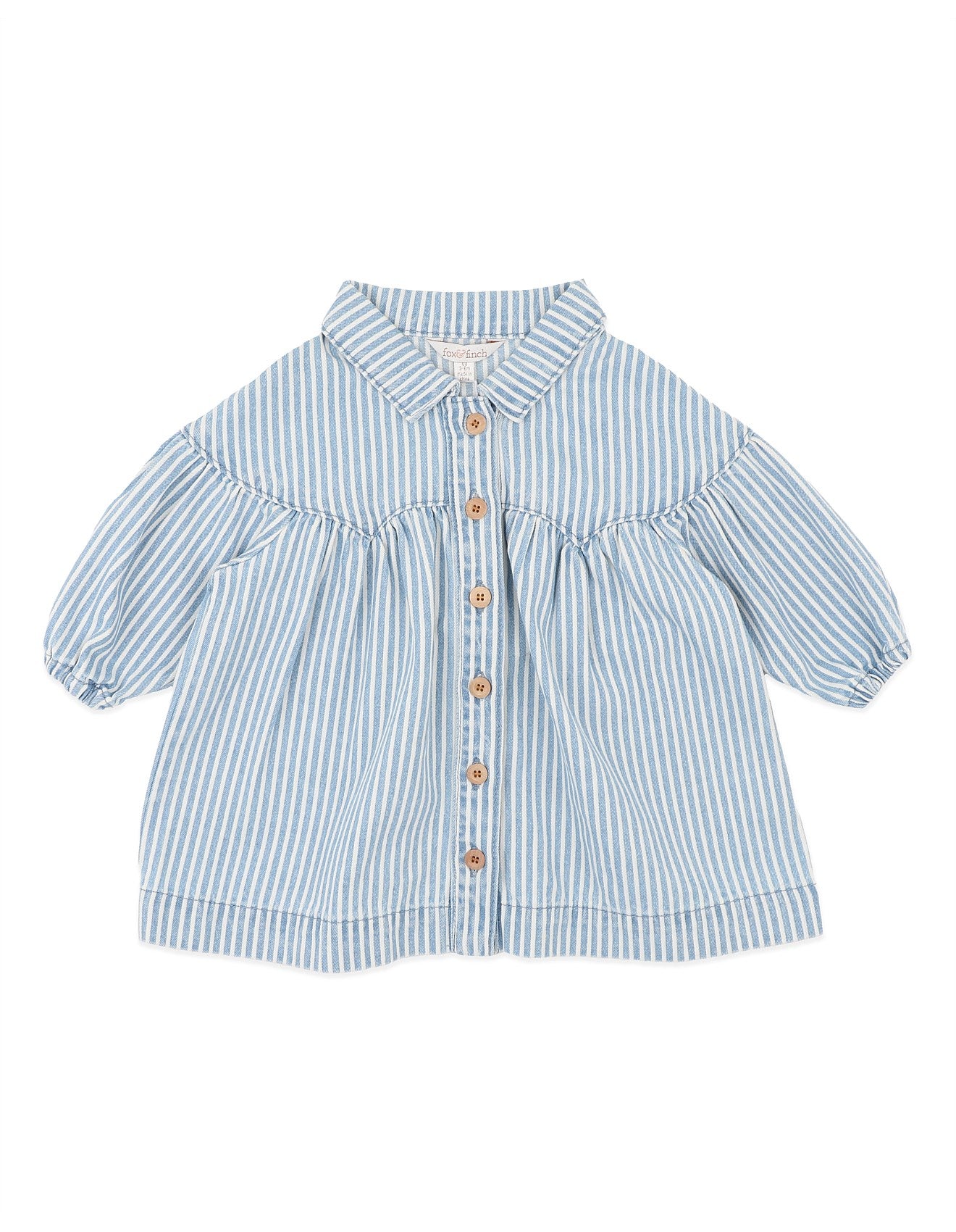 Winter Vacay Stripe Denim Dress