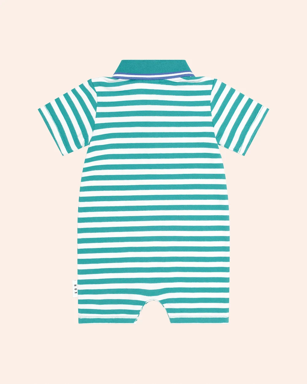 Green Stripe Vacay Hux Romper