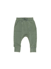Load image into Gallery viewer, Vintage Green Drop Crotch Pant
