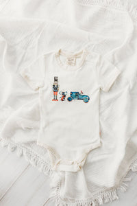 Eggnog Bodysuit - Blue Vintage Toys