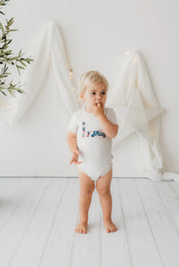 Eggnog Bodysuit - Blue Vintage Toys