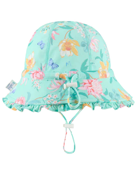 Swim Bell Hat Ripple - Waratah Mint