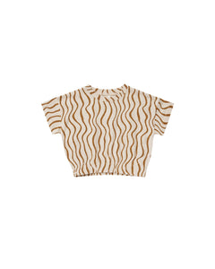Cinched Jersey Tee - Wavy