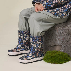 Rain Boots - Winter Floral