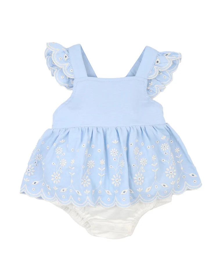 Zara Embroidered Overlay Dress