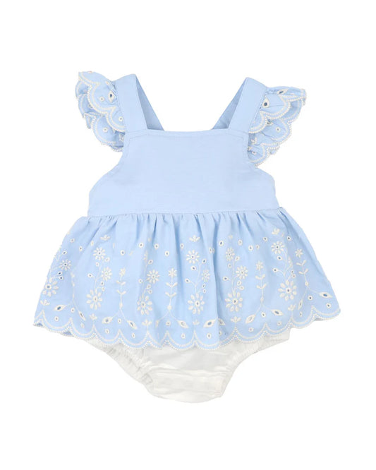 Zara Embroidered Overlay Dress