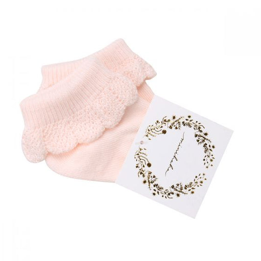 Drop Needle Socks - Pale Pink
