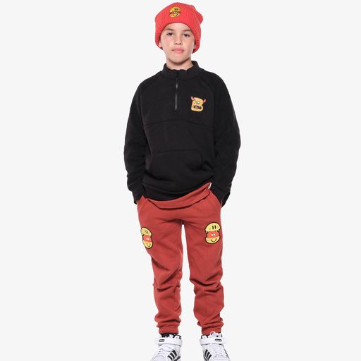 Monster Polar Fleece Quarter Zip - Black